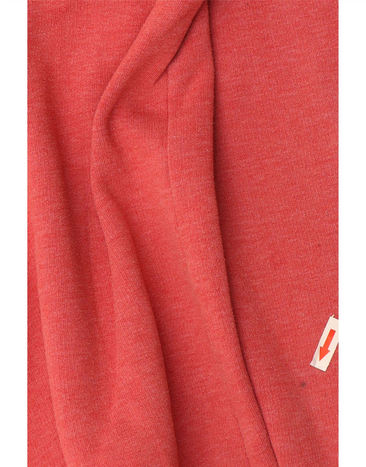 Weird Fish Męski sweter z zamkiem błyskawicznym, duży, czerwony, bawełniany