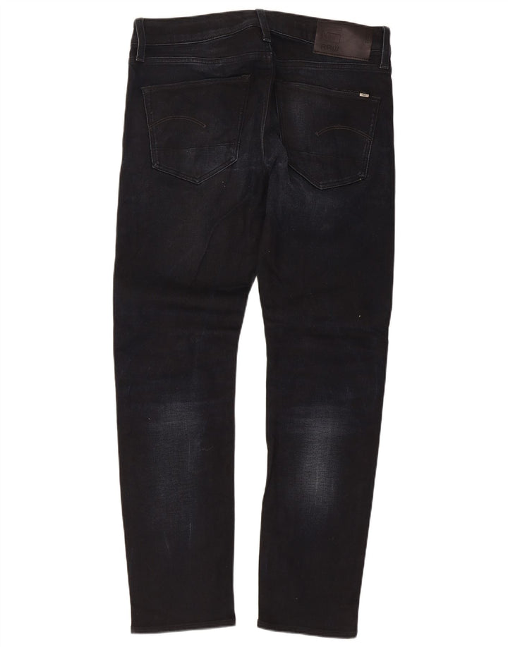 Męskie jeansy slim G-Star W32 L30 Czarna bawełna