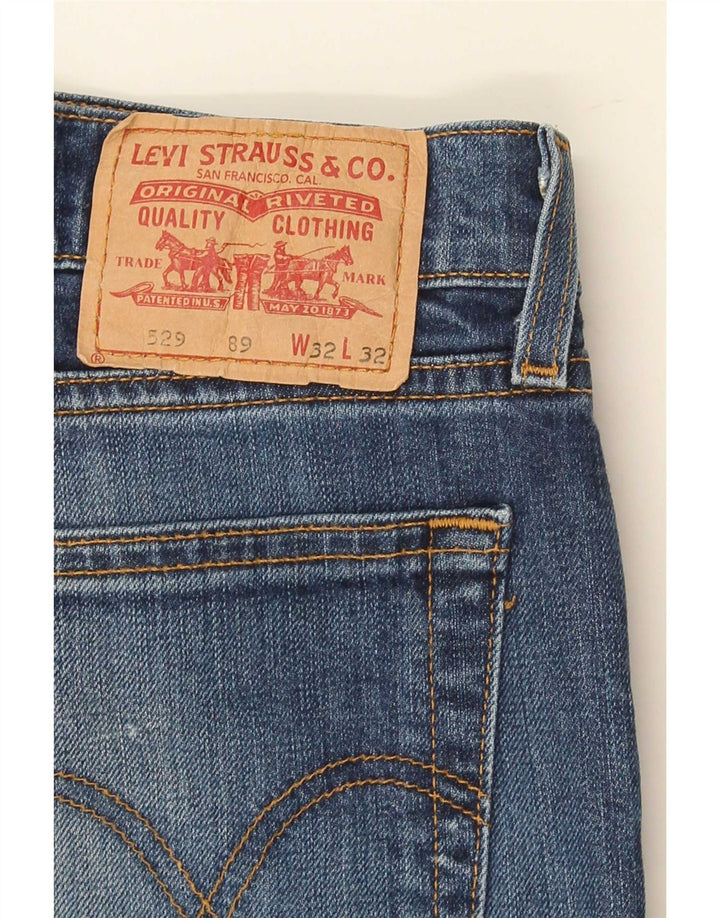 Męskie jeansy Levi's 529 Curvy Bootcut W32 L32 Niebieska bawełna