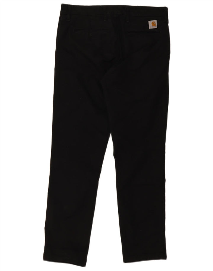 Męskie spodnie Chino Carhartt Sid Straight W32 L30 Czarna bawełna
