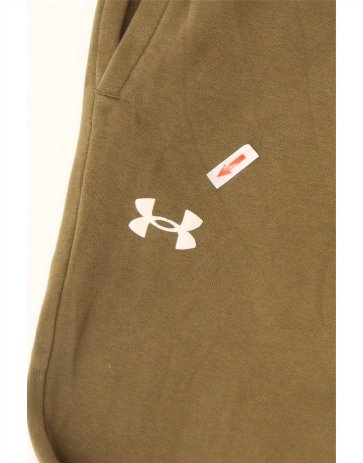 Męskie spodnie dresowe Under Armour Joggers, średnia bawełna khaki
