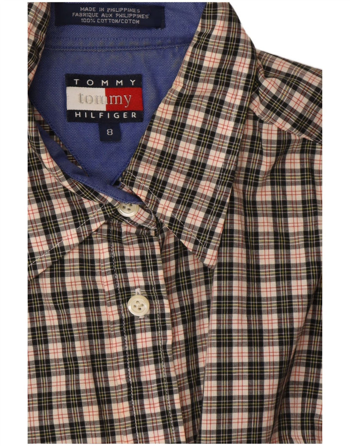 Koszula damska TOMMY HILFIGER US 8, bawełniana w średnią szarą kratkę