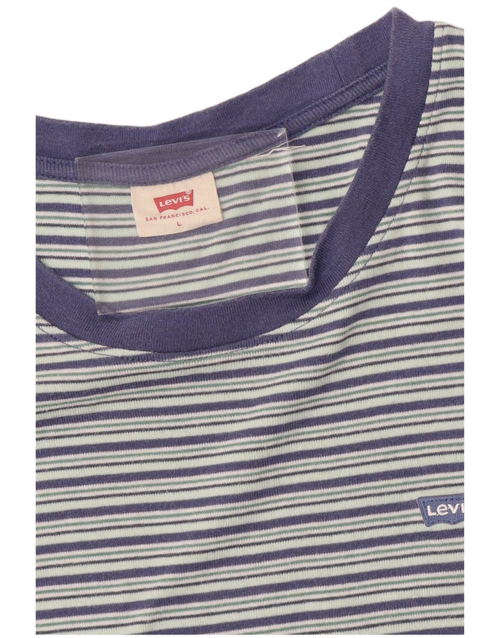 Damska koszulka LEVI'S Top UK 14 w duże niebieskie paski