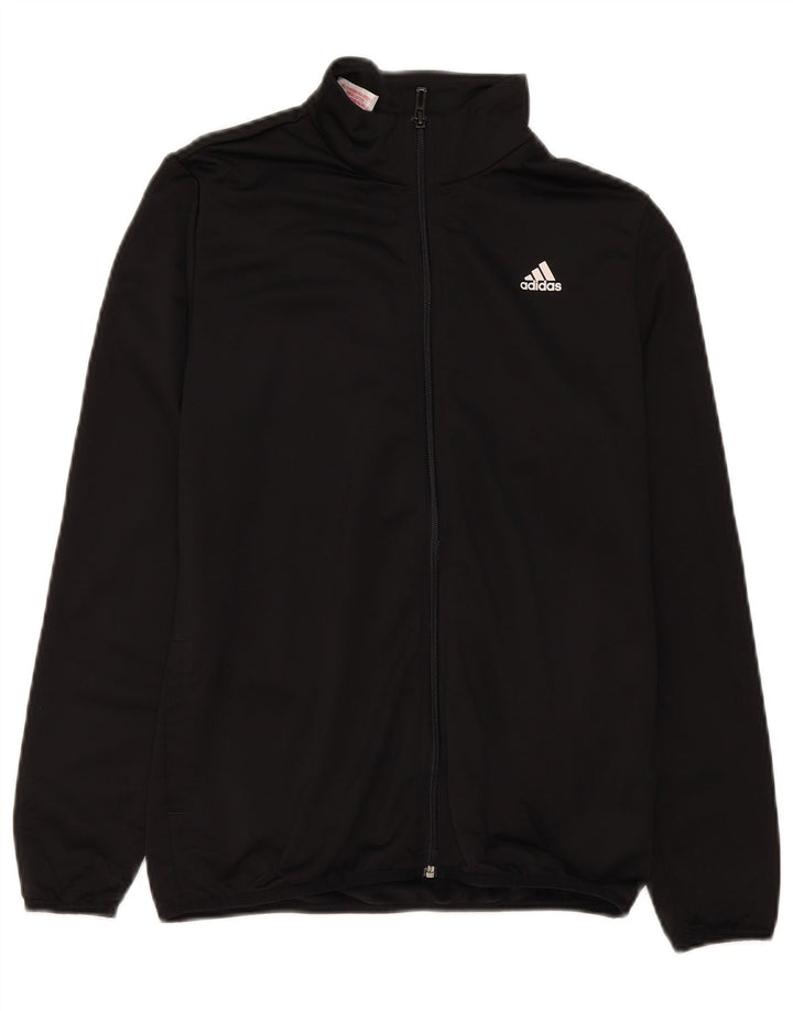 Chłopięca bluza dresowa Adidas z grafiką, 13-14 lat, czarny poliester