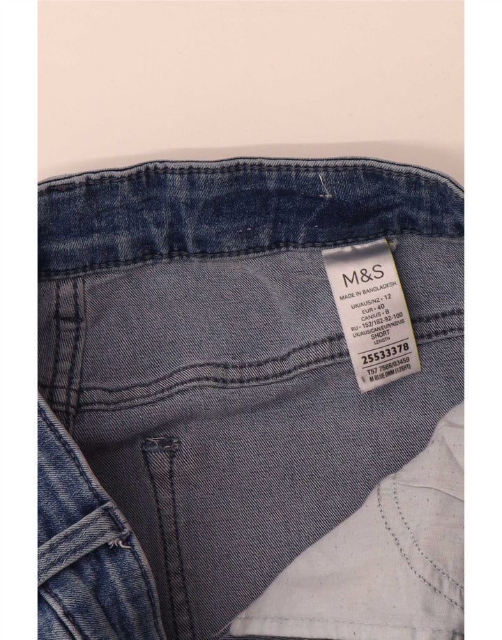 Marks & Spencer Damskie proste dżinsy UK 12 Medium W30 L29 Niebieskie bawełniane