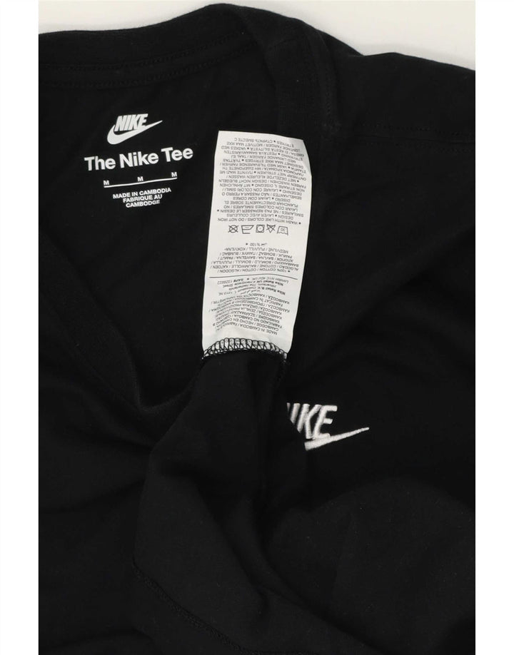 Męska koszulka Nike z długim rękawem, średnia czarna, bawełniana