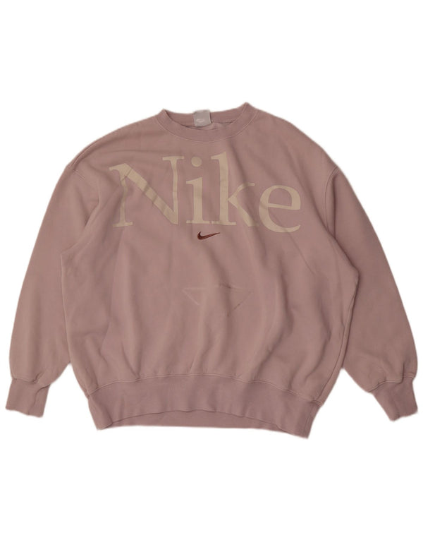 Damska bluza dresowa Nike Graphic Oversize UK 14, średnia fioletowa bawełna