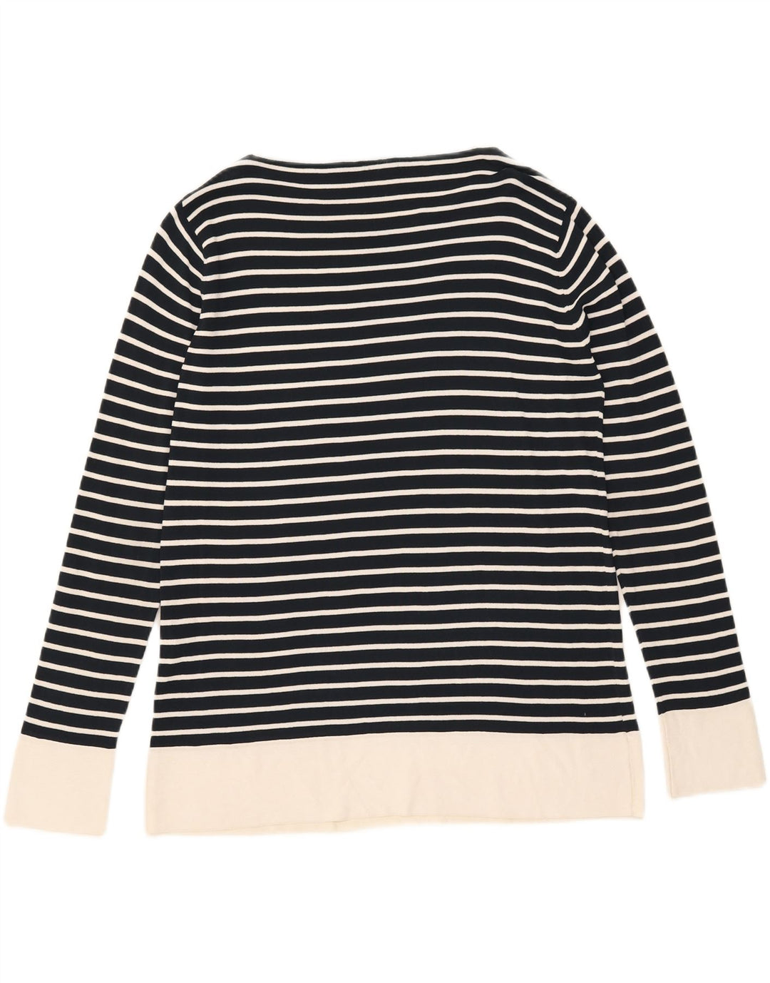 Top damski Max Mara z długim rękawem UK 16, duży, granatowy w paski