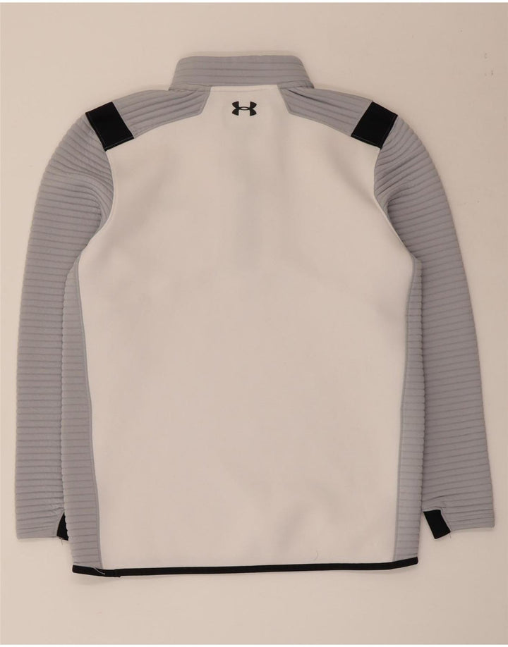 Męski dres Under Armour Cold Gear z pulowerem w kolorze średniej bieli