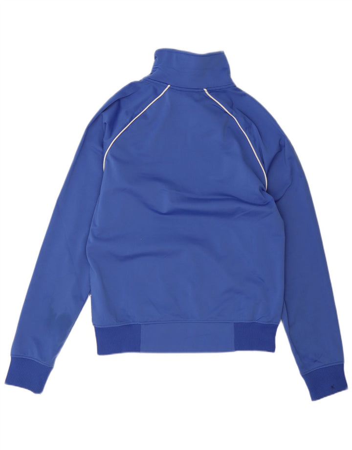 Adidas Męska bluza dresowa z poliestru w średnie niebieskie paski
