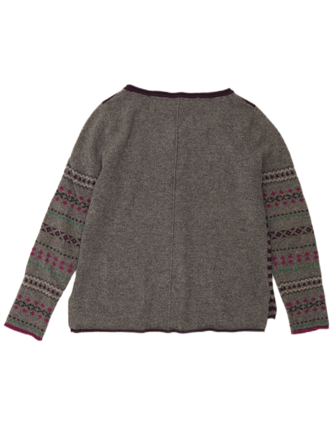 Sweter damski White Stuff UK 12, wełniany w średnie szare paski