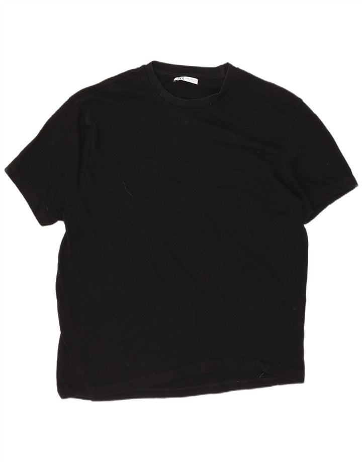 Męska koszulka T-shirt ZARA XL, czarna
