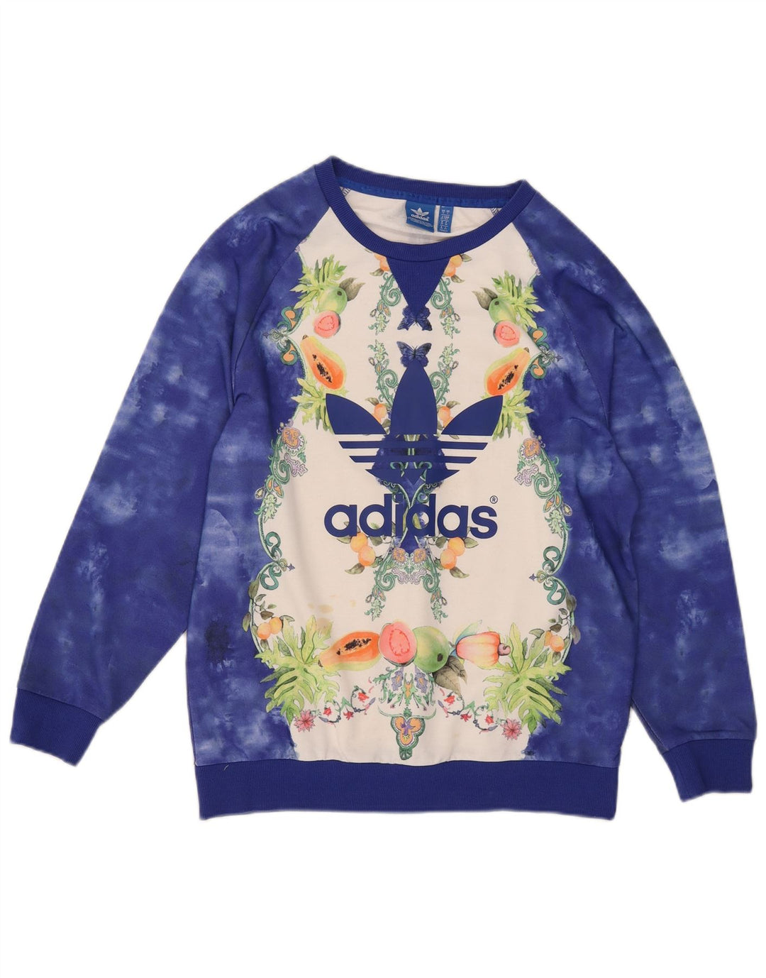 Damska bluza Adidas Graphic Oversize Jumper UK 10 Small Blue