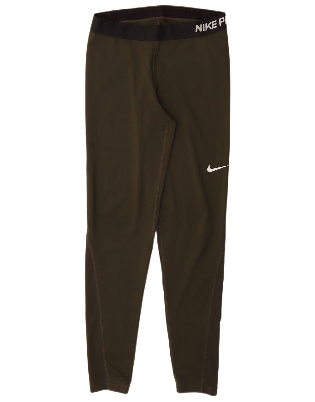 Damskie legginsy NIKE Dri Fit Graphic UK 14, duże, poliestrowe w kolorze khaki