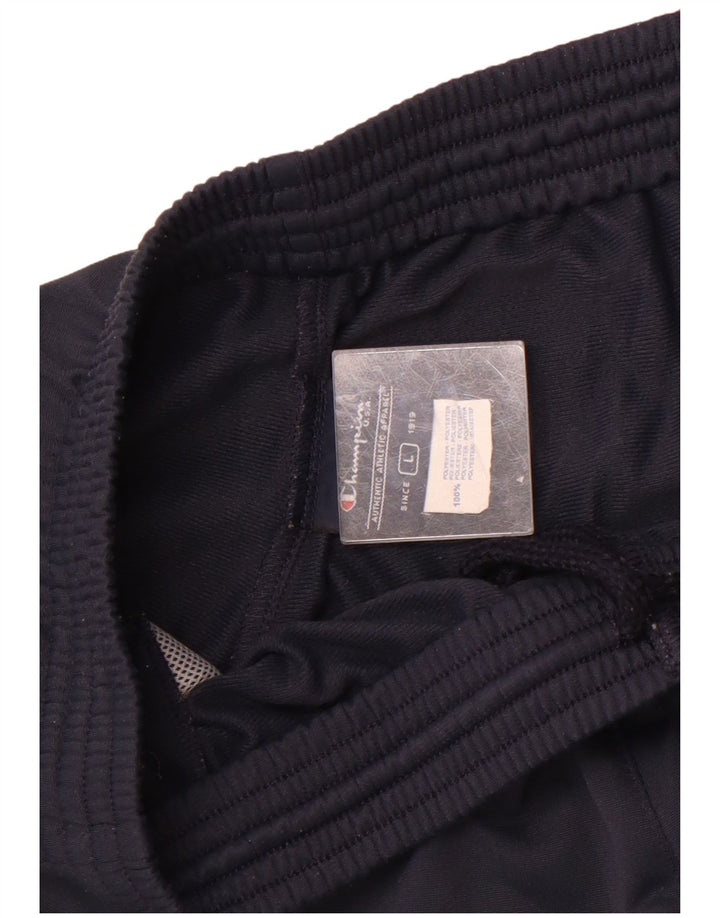 Męskie spodnie dresowe Champion, duże, granatowe, z poliestru