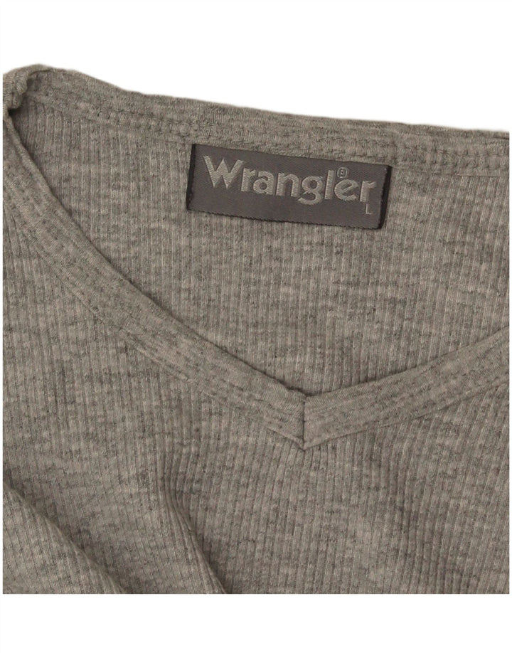 Damski top Wrangler z długim rękawem UK 14, duży, szary