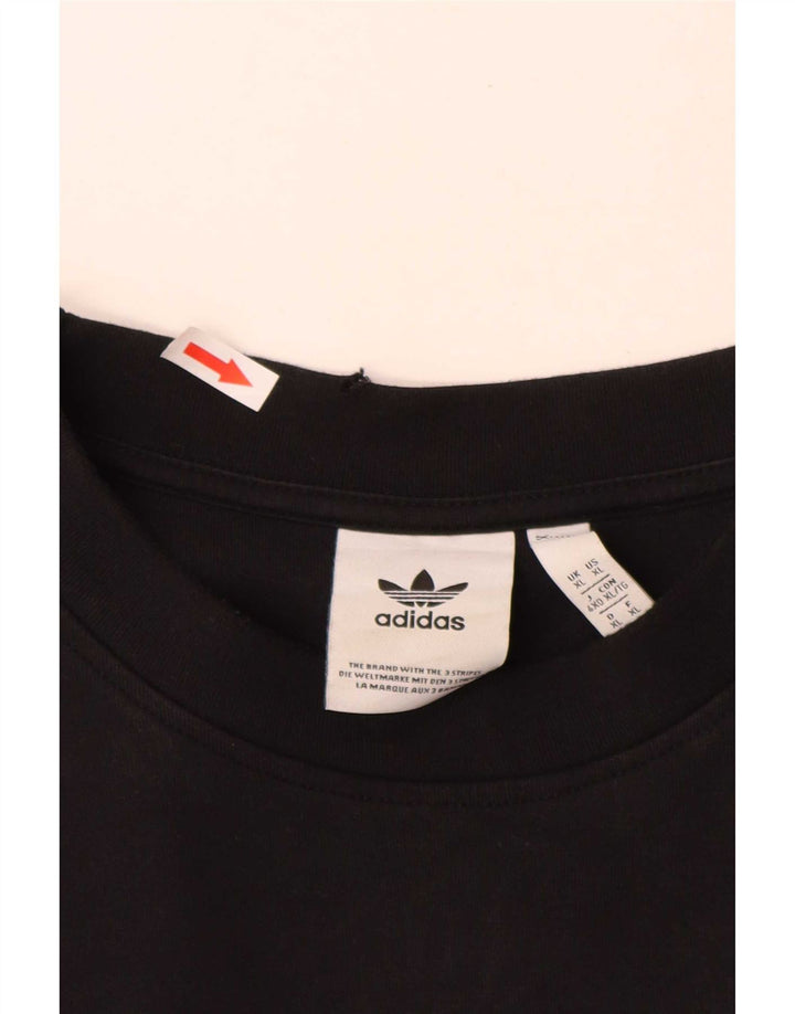 Adidas Męska Bluza Sweter XL Czarna Bawełna