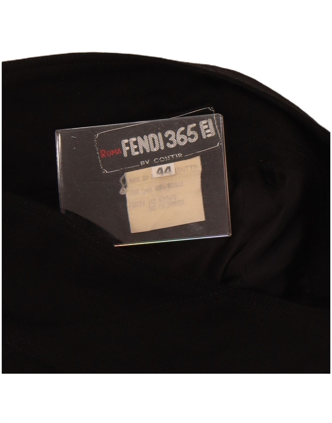 Fendi Damska spódnica midi z wysokim stanem IT 44 Medium W28 Czarna wełna