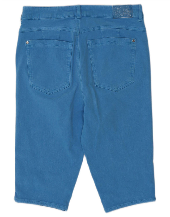 Marks & Spencer Damskie jeansowe bermudy UK 12 Medium W28 Niebieskie bawełniane