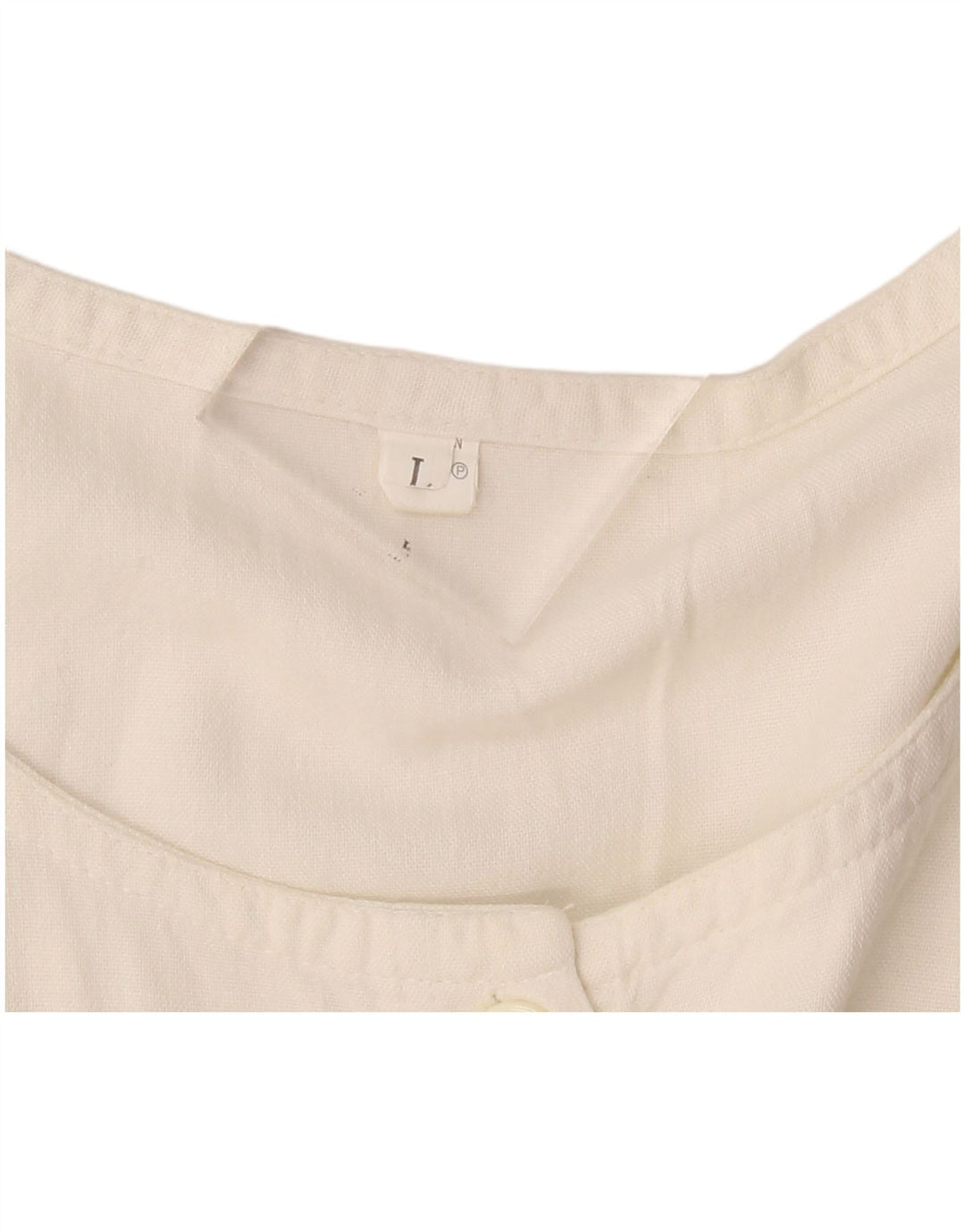 Vintage damska sukienka maxi bez rękawów UK 14 duża biała pościel