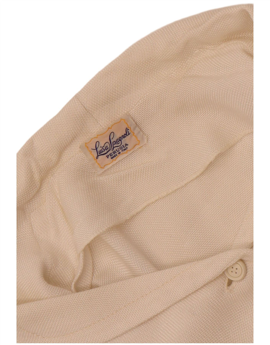 Damska bluzka z krótkim rękawem Luisa Spagnoli UK 14 Średnia biel