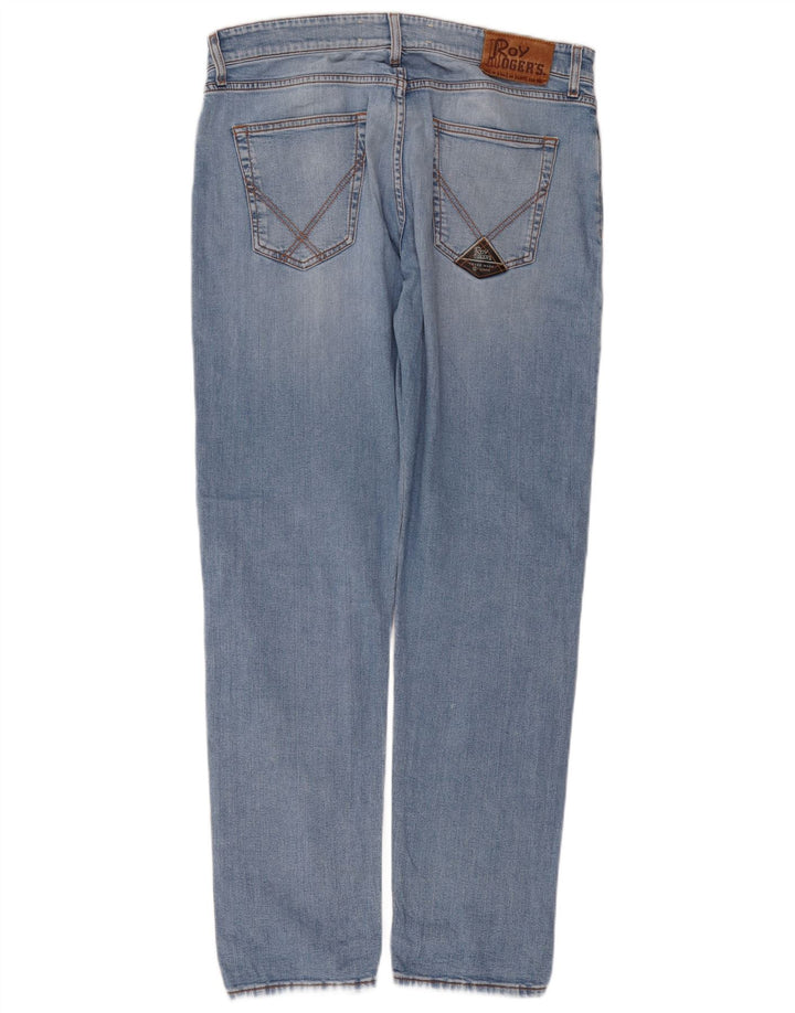 Męskie jeansy slim Roy Rogers W36 L32 Niebieskie bawełniane