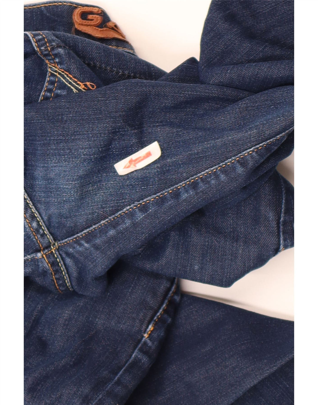 Damskie jeansy GAS Crop W29 L24 Niebieskie bawełniane
