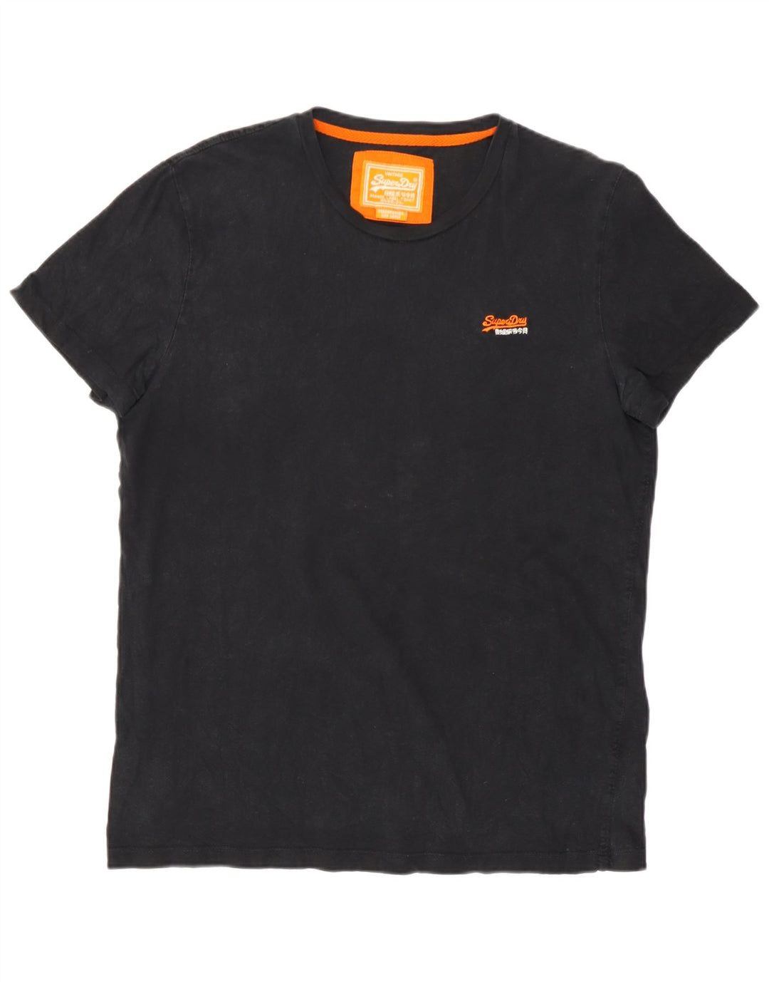 Męski T-shirt Superdry, duży, czarny, bawełniany