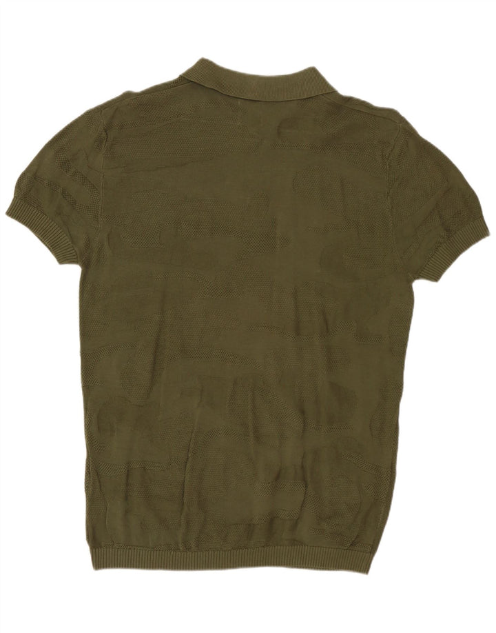 Męska koszulka polo Zara w średnim kamuflażu khaki