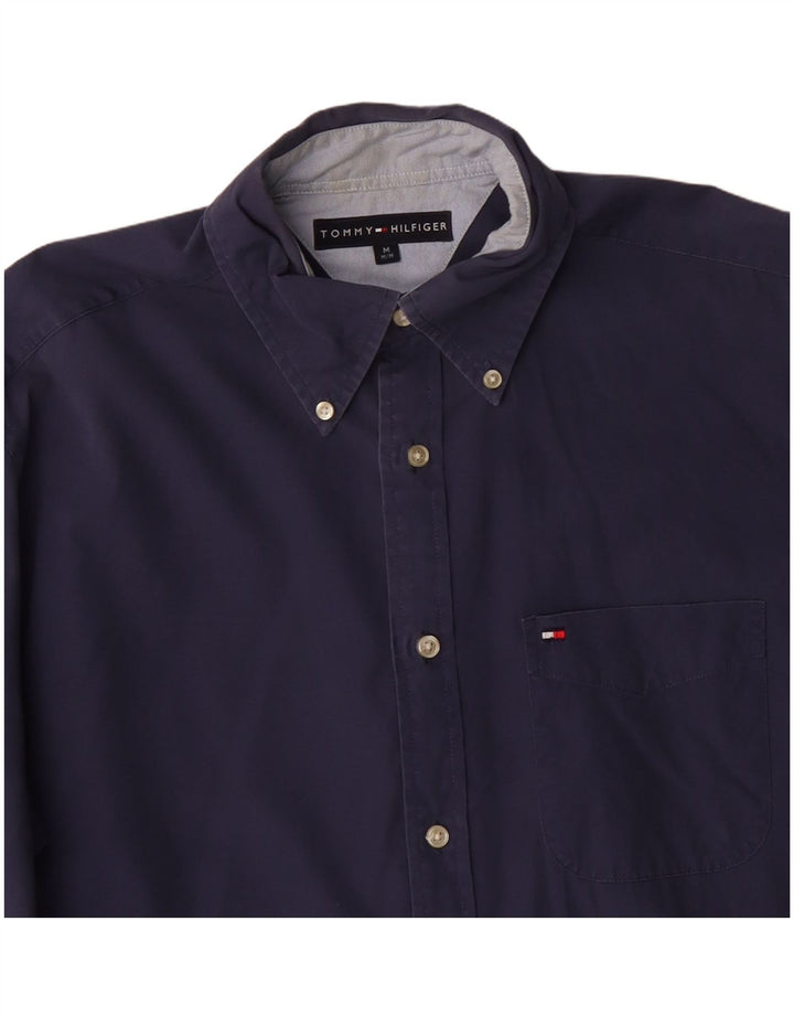 Koszula męska Tommy Hilfiger, średnia, granatowa, bawełniana