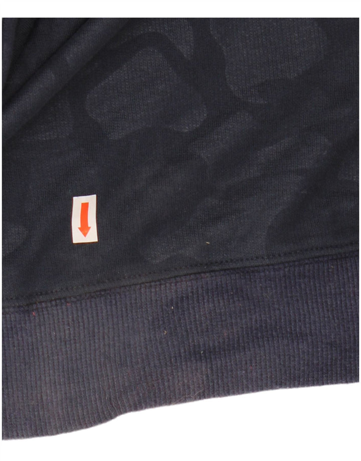 Damska bluza oversize ADIDAS UK 10, mała, granatowa