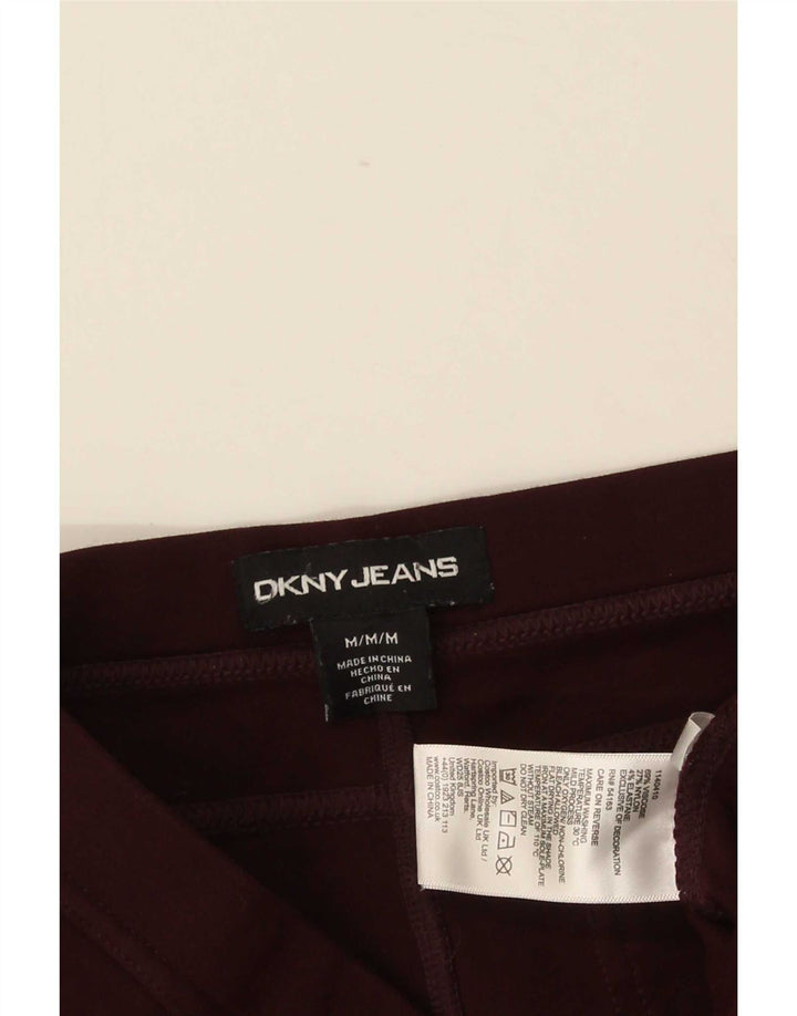 Legginsy damskie Dkny UK 14 Średni bordowy wiskoza