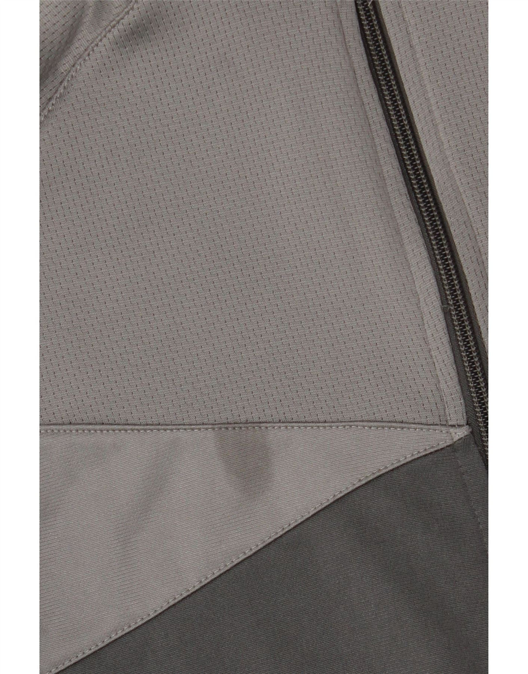 ADIDAS Boys Graphic Tracksuit Top Jacket 13-14 Years Grey Colourblock
