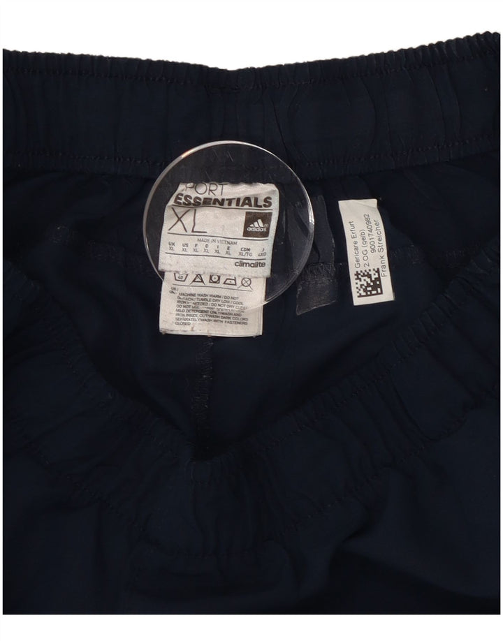 Męskie spodnie dresowe Adidas XL granatowe, poliestrowe