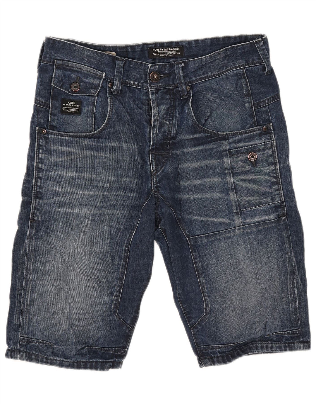 Męskie spodenki jeansowe Jack & Jones W32 średni niebieski