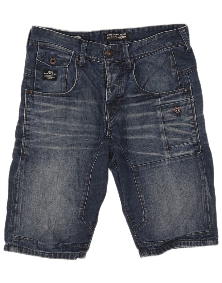 Męskie spodenki jeansowe Jack & Jones W32 średni niebieski