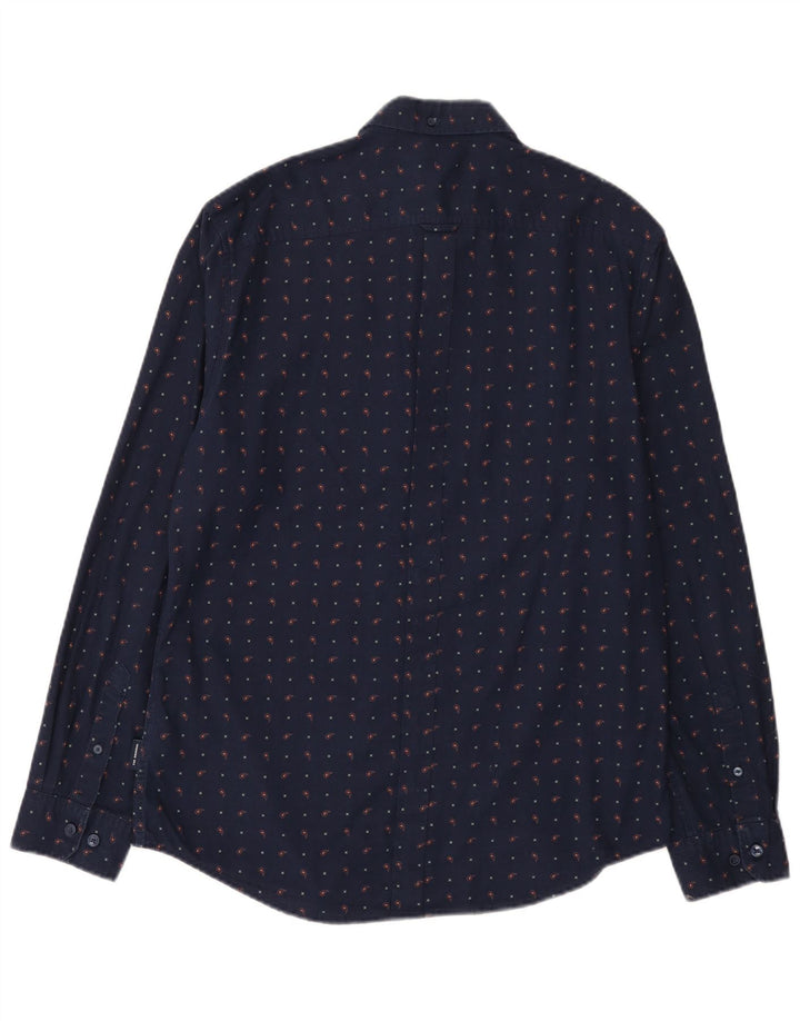 Koszula męska Ben Sherman, duża, bawełniana w granatowe cętki