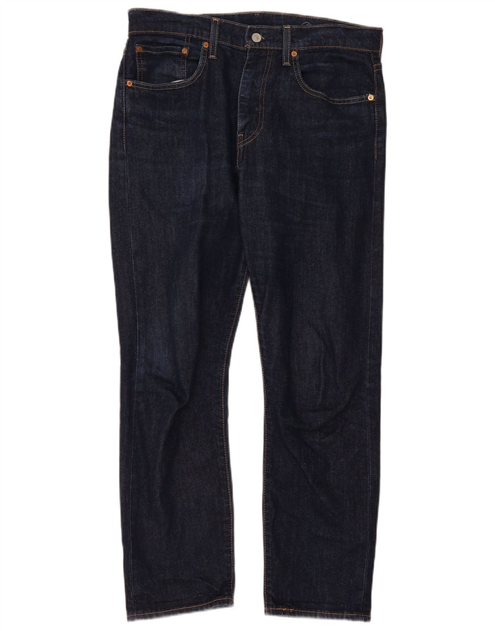 Damskie jeansy Levi's 502 Straight W32 L30 Granatowe