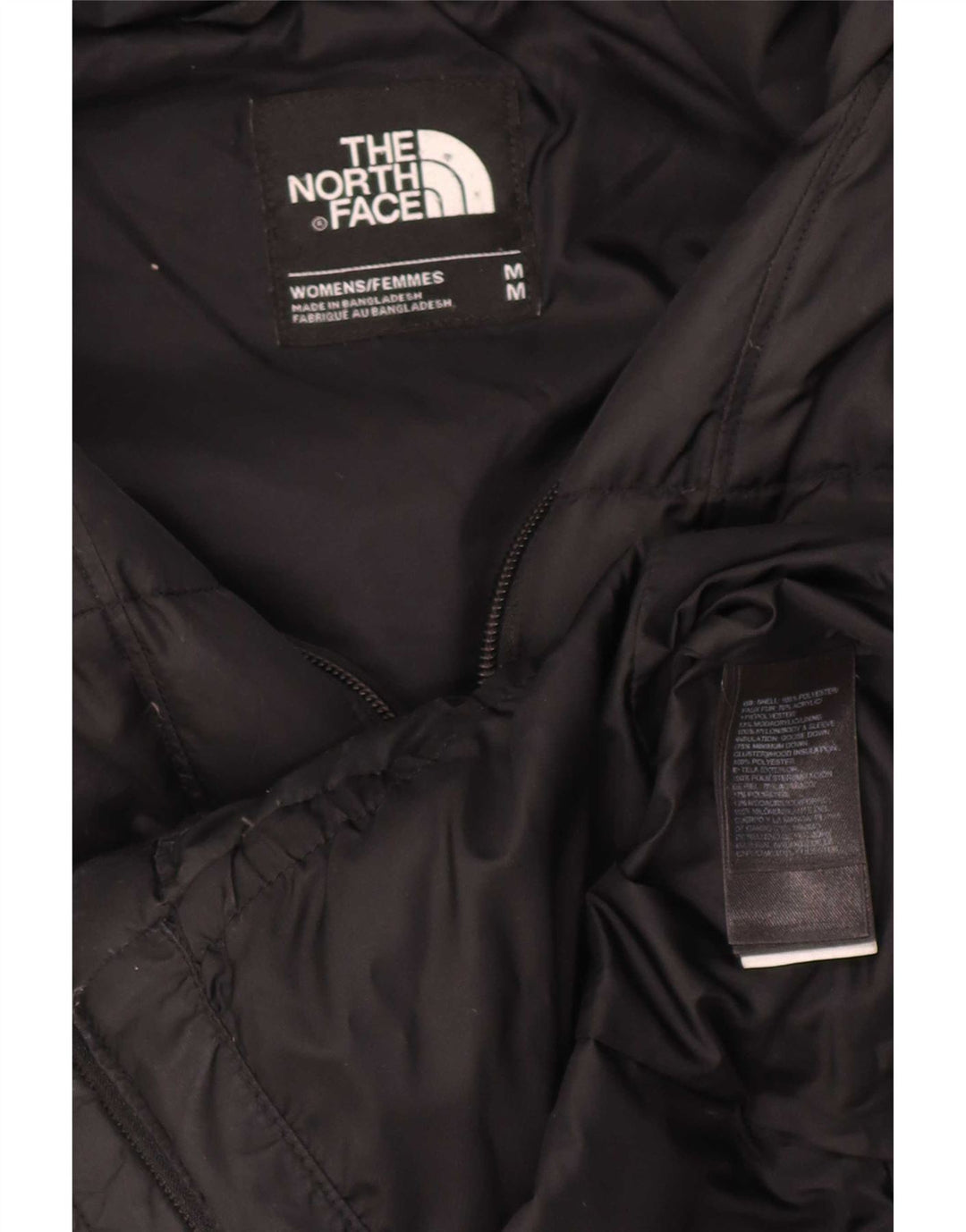 Damska ocieplana kurtka z kapturem The North Face UK 14, średni czarny poliester
