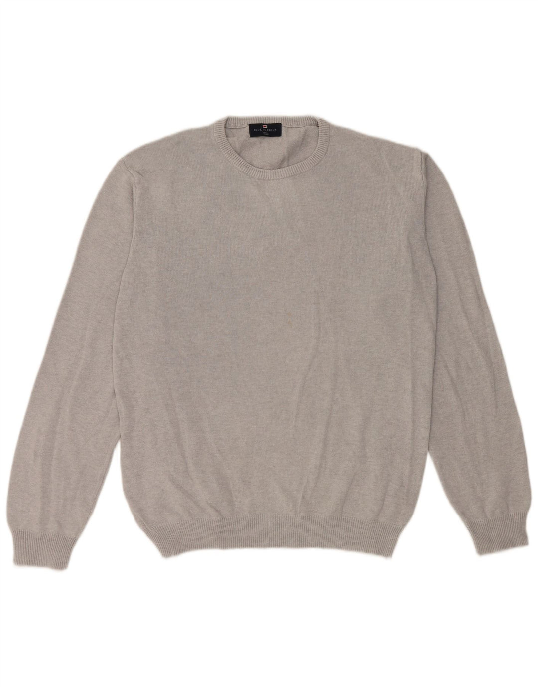 Marks & Spencer Męski sweter z okrągłym dekoltem, UK 38/40, średni szary