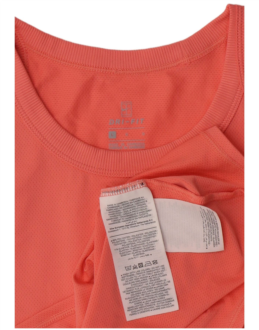 Damska koszulka z kamizelką Nike Dri Fit UK 14, duża, różowa, poliester
