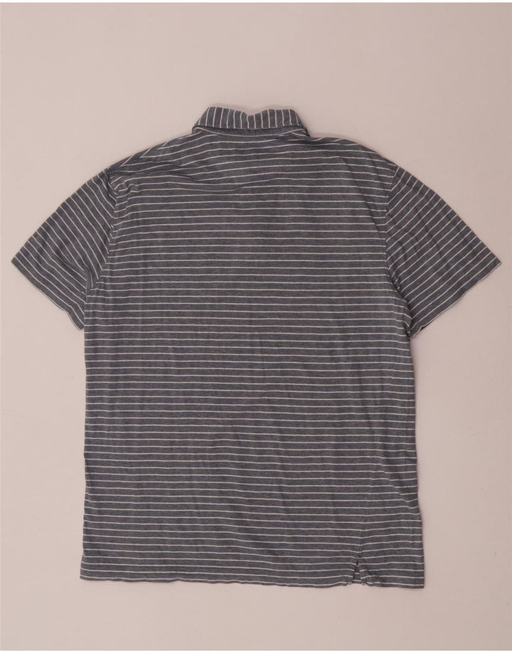 Męska koszulka polo slim fit Hackett w duże szare paski