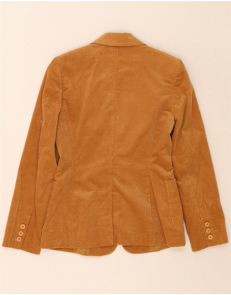 MEXX Womens 1 Button Corduroy Blazer Jacket UK 8 Small Brown Cotton Vintage Mexx and Second-Hand Mexx from Messina Hembry 