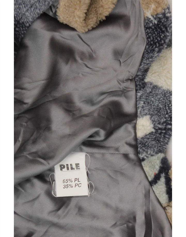 Damska kurtka polarowa Poncho Verde Piu UK 12 Średni wielobarwny patchwork