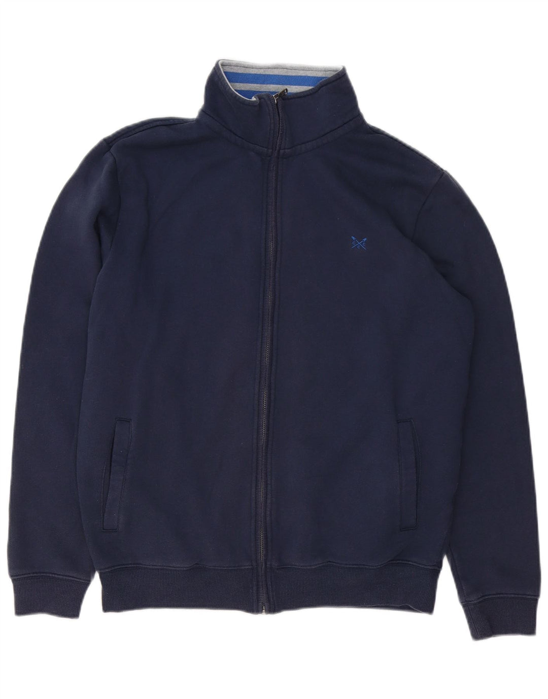 Crew Clothing Męska bluza dresowa, średnia, granatowa, bawełniana