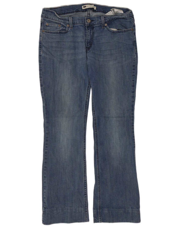 Dżinsy damskie LEVI'S 524 Super Low Bootcut US 11 Large W30 L28 Niebieskie bawełniane