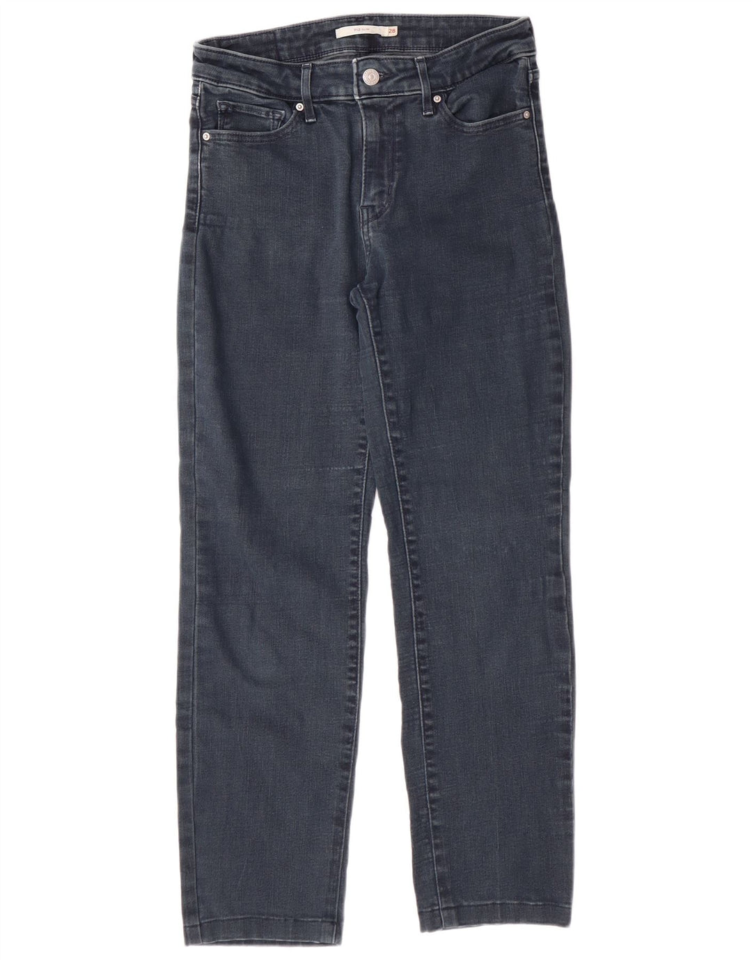 Damskie jeansy LEVI'S 712 Slim W28 L27 Niebieska bawełna