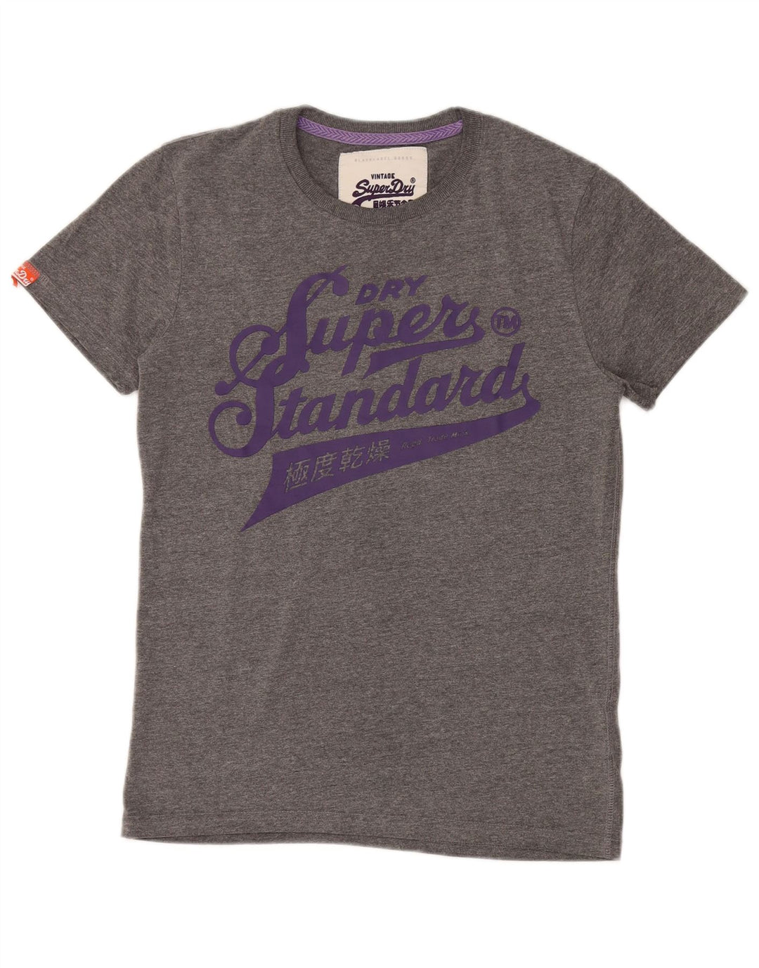 Męski T-shirt z grafiką Superdry, średnioszary, bawełniany