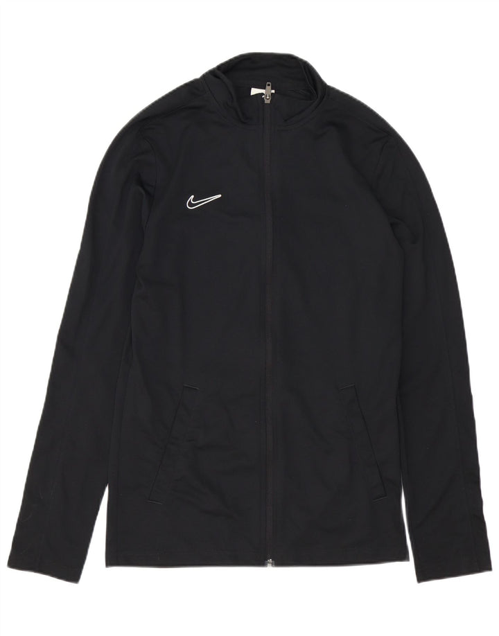 Kurtka męska dresowa Nike Dri Fit Slim Fit, mała, czarna, poliestrowa