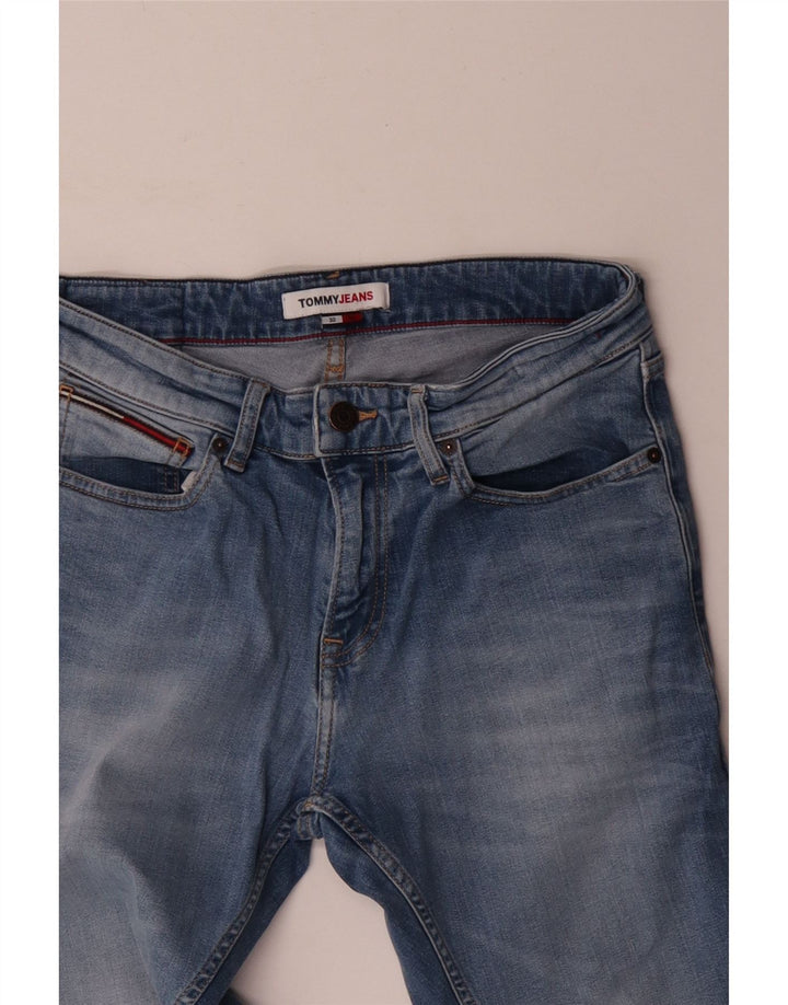 Męskie jeansy slim fit Tommy Hilfiger W30 L30 Niebieskie bawełniane